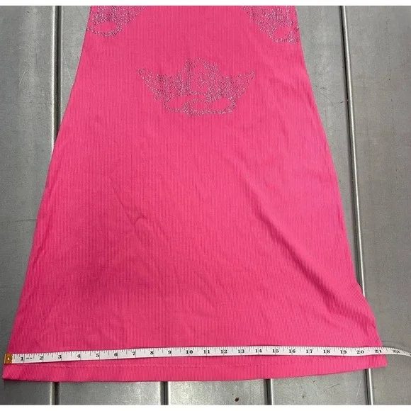 Boys Lie Urban Outfitters Be Mine Diamante Maxi Dress Womens Small Pink Angels - Picture 10 of 14